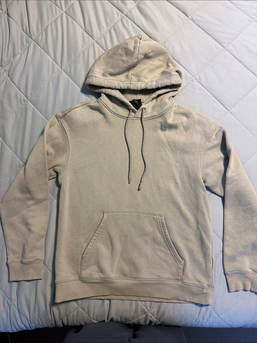 H&M Men's Hooded Pullover Sweatshirt - Light Beige